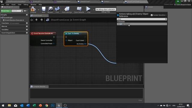 Unreal Engine 4 Tutorial - Shooter AI Pt.8 - Shoot from Cover смотреть онлайн