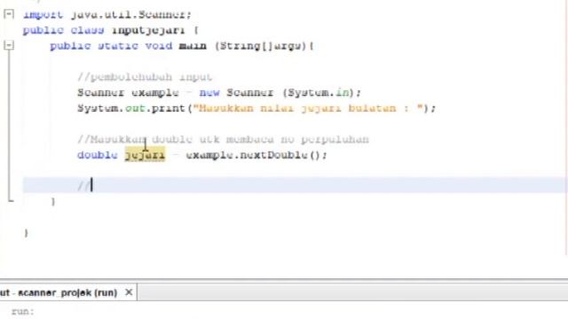 Tutorial : Scanner Input - java ( cara masuk input dan paparkan output koding ) смотреть онлайн