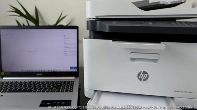 HP MFP 179FNW HOW TO SET UP TO PC USING USB CABLE ,SCAN YOUR DOCUMENT, PRINT AND SHARE ONLINE смотреть онлайн