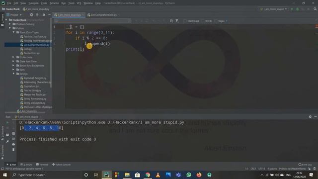 WHAT ARE LIST COMPREHENSIONS IN PYTHON | SIMPLE EXAMPLES ON LIST COMPREHENSIONS смотреть онлайн