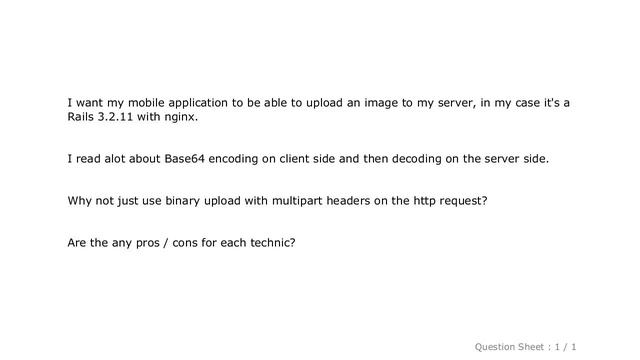 Android : Base64 image upload VS Binary image upload? смотреть онлайн