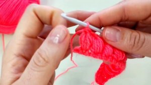 Пышный столбик крючком - подробный мастер класс как вязать узор из пышных столбиков