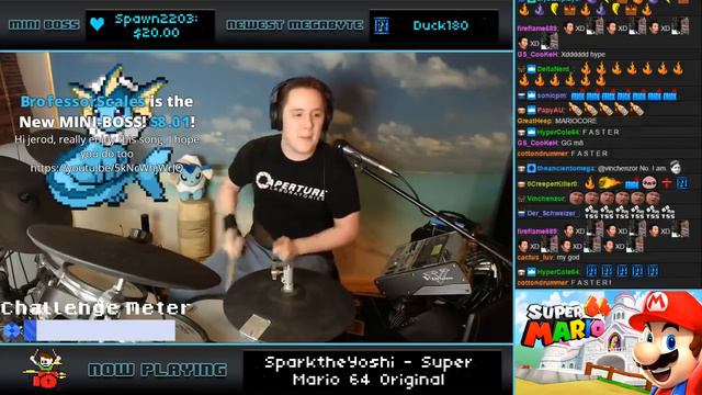 Super Mario 64 Slider 1.5 Speed (Drum Cover) -- The8BitDrummer смотреть онлайн