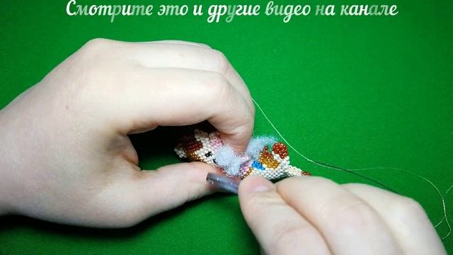 МК Символ 2021 Ч. 5 из 5 (соединяем). Коровка из бисера. Beaded cow. Christmas. Decoration. New Yea смотреть онлайн
