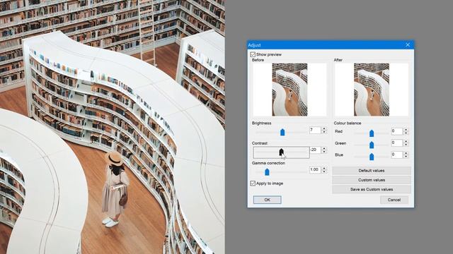 FREE image color correction: Levels, Contrast, and other adjustments for FREE with XnView смотреть онлайн