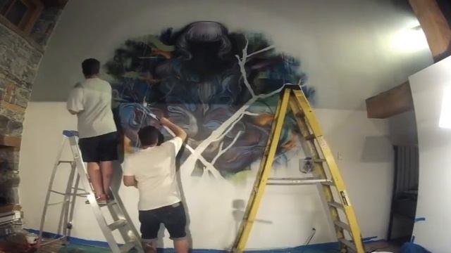 Official MTL Mural Time Lapse - Dom Lint & Phil Daze - 2015 смотреть онлайн