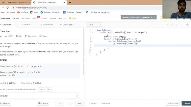 Coding two sum leetcode смотреть онлайн