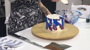 Оформление тортов. Торт космос