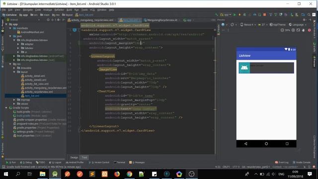 #11 Tutorial Kotlin Menambahkan Cardview смотреть онлайн