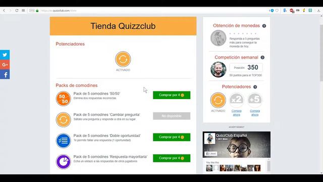 Como usar QuizzClub. Manual de las funciones principales en QuizzClub Español смотреть онлайн