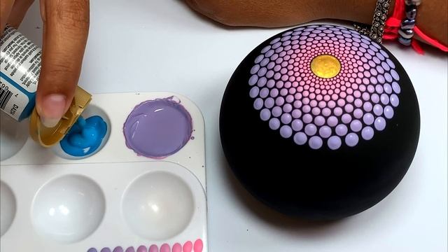 Easy Mandala Art for Beginners Dot Painting Rocks Tutorial Painted Stones Step by Step Oval Egg Roc смотреть онлайн