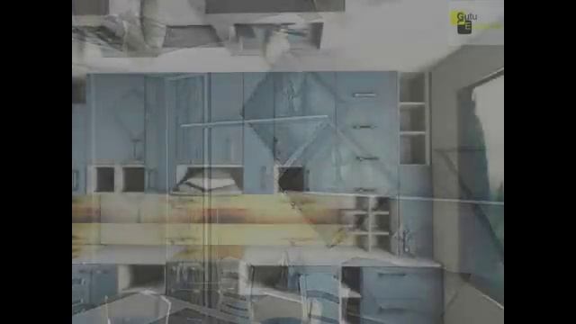 дизайн кухни с темно-синими фасадами смотреть онлайн