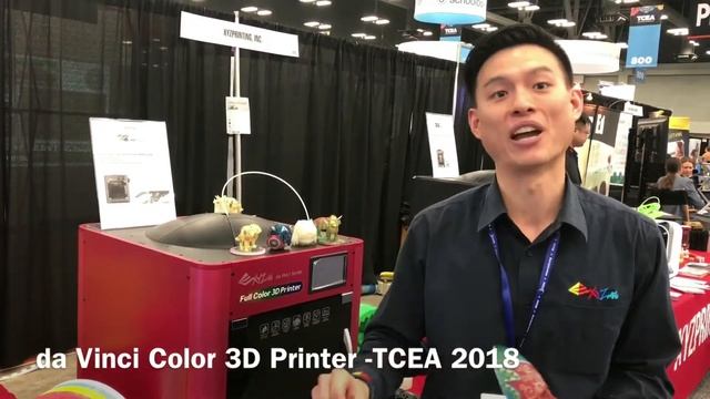 da Vinci Color 3D Printer - TCEA 2018 смотреть онлайн