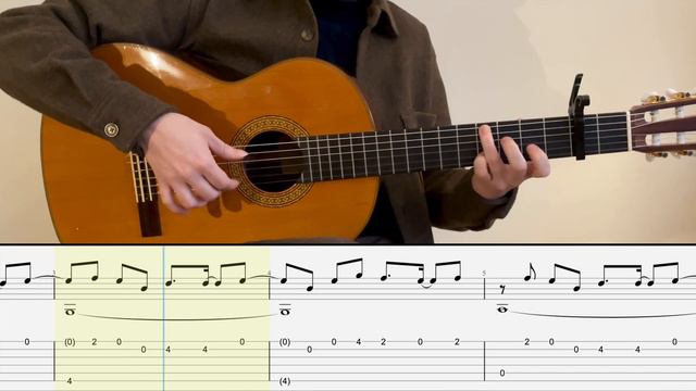 Undertale/His Theme from Undertale with TAB - Fingerstyle Tutorial смотреть онлайн