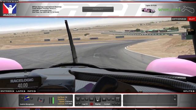 iRacing JS320 Willow Springs 1:08.859 смотреть онлайн