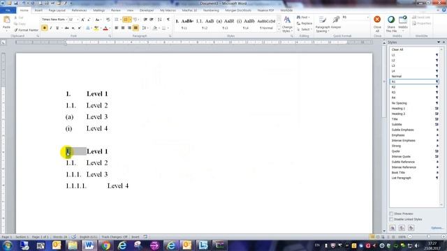 MS Word. Создание стилей для авто нумерации в таблице с двумя колонками смотреть онлайн