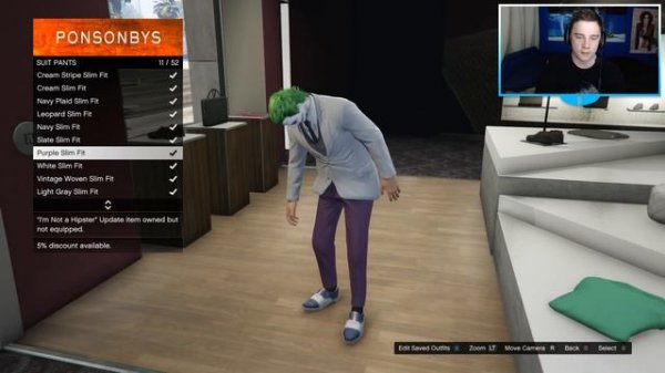GTA 5 Online - How To Create The Joker Outfit In GTA 5 Online (Customization Tutorial)