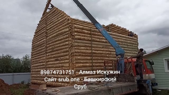 Сруб 8х8 в лапу мансардный тип в Уфе шакша смотреть онлайн