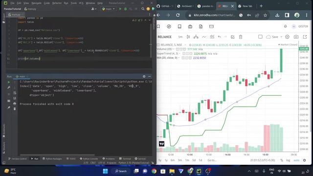 Technical Analysis Python || TA-Lib and pandas_ta || TradeViaPython смотреть онлайн