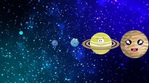 Hungry Planets II | Planet SIZES for BABY | Funny Planet comparison Game for kids | 8 Planets sizes