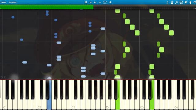 [Youjo Senki] OP Jingo Jungle Piano Synthesia Tutorial смотреть онлайн