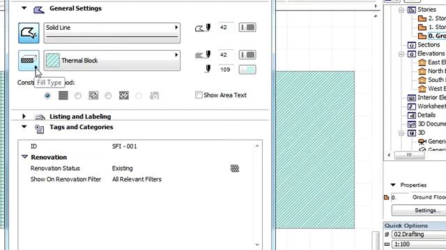 Использование Строительных материалов с инструментом Штриховка смотреть онлайн