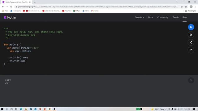 Kotlin Tutorial : Kotlin Variables смотреть онлайн