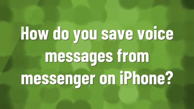 Where do voice messages save on iPhone? смотреть онлайн