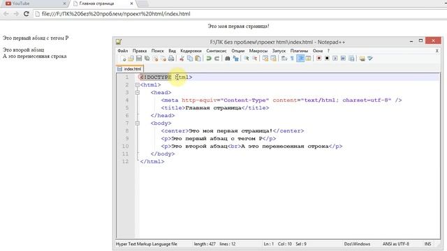 Что такое теги HTML? Теги P и Br