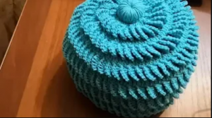 Шапка 3D. Веерочки. (720p)