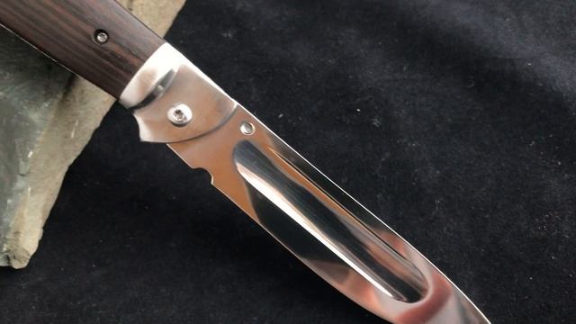Складной нож Якутский Кабан из стали Х12МФ, рукоять венге смотреть онлайн