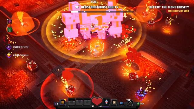 Minecraft Dungeons: Endgame gear vs Redstone Monstrosity смотреть онлайн