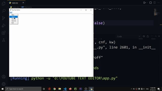 New Text Editor Application | Python GUI Development | Part I | Tutorial #18 смотреть онлайн