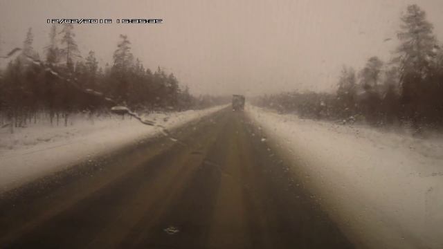 Иномарка улетела с дороги  12 02 16