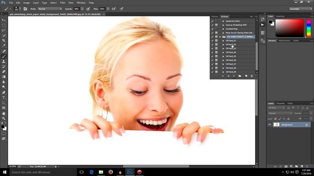 Photoshop ATN ACTION! || 9 Oil paint effect || Free || RANAsVFX смотреть онлайн