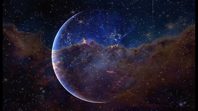 Outer Space Screensaver (Feat NASA James Webb Telescope Photo). No sound. смотреть онлайн