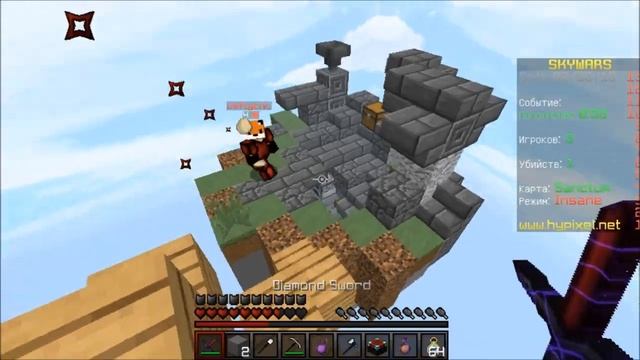 КРАСНЫЙ, ТОПОВЫЙ PVP РЕСУРСПАК 128x128! [Minecraft Hypixel SkyWars Mini-Game] смотреть онлайн