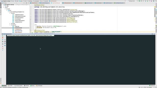 9- JWT - Spring boot tutorial - Arabic [بالعربي] смотреть онлайн