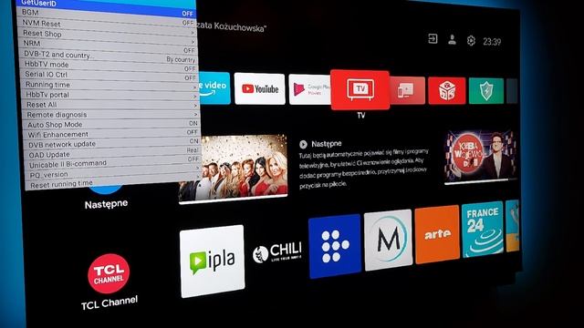 Android TV - menu serwisowe - reset all / reset shop смотреть онлайн