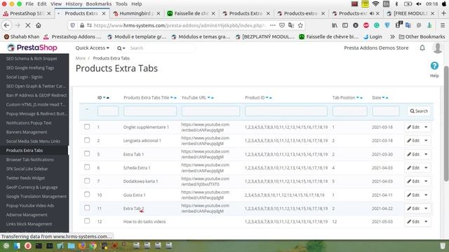 Prestashop products extra tabs module смотреть онлайн