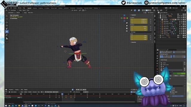 Sword of the Necromancer: Revenant - Dev Stream 8 - Vicente making Sigr's animations смотреть онлайн