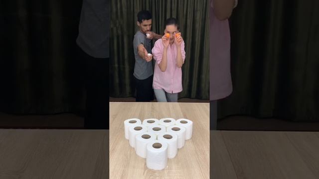 Toilet Paper Pong Game | vsem salem | всем салем #shorts смотреть онлайн