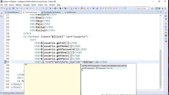 Como Fazer um CRUD Java Web JSP - Construindo a DAO para editar um usuário - Parte 04 смотреть онлайн