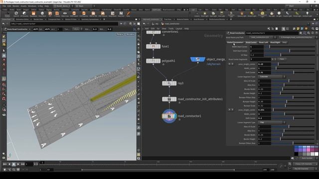 Houdini Procedural Roads Constructor смотреть онлайн