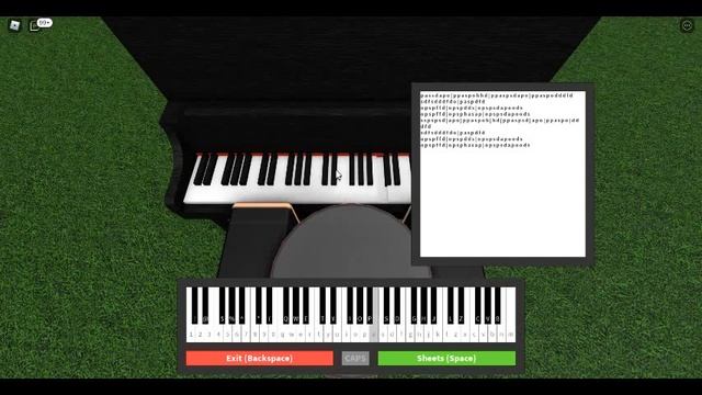How to play the Rickroll in roblox piano sheets. (sheets in discerption) смотреть онлайн