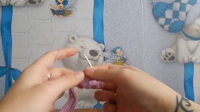 Одежда для кукол крючком. Платьице с цветочками. смотреть онлайн