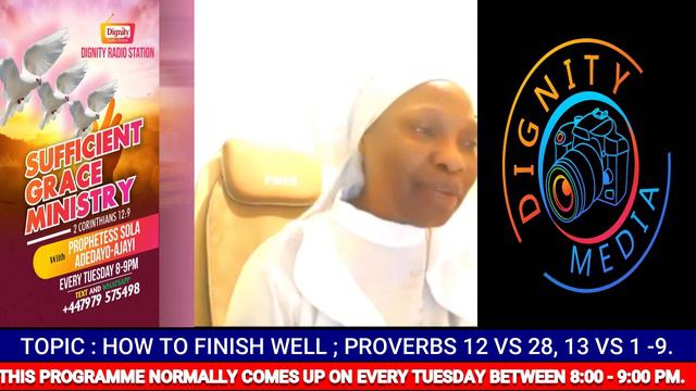 SUFFICIENT GRACE MINISTRY THEME:" HOW TO FINISH WELL ; PROVERBS 12 VS 28 , 13 VS 1 9" DIGNITY. смотреть онлайн