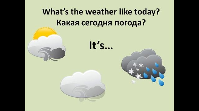 Урок 8 по английскому языку на тему Погода | Weather смотреть онлайн