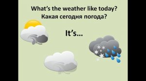 Урок 8 по английскому языку на тему Погода | Weather