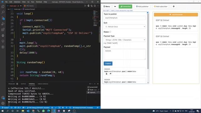 NodeMCU ESP32 | #9 . PUBLISH MESSAGE TO MQTT BROKER AND ANDROID - BAHASA INDONESIA смотреть онлайн